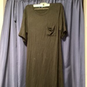 Black asymmetrical dress